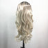 Fashion chemical fiber high temperature silk gradient long curly hair wig headgear
