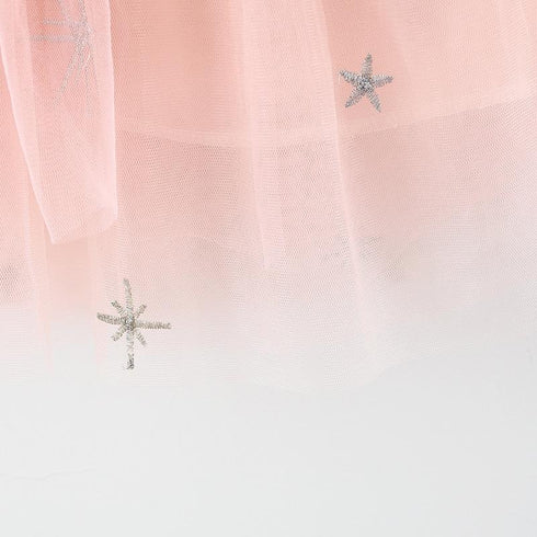 Baby Girl Dress Long Sleeve Mesh Stitching Princess Dress Sweet And Cute