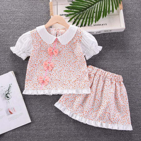 Summer girls casual set two-piece set