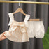 Girls Summer Sleeveless Set Two-Piece Set