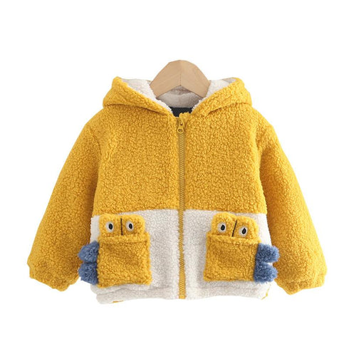 Winter children's hooded cartoon coat