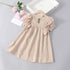 Summer Girls Solid Color Simple Dress