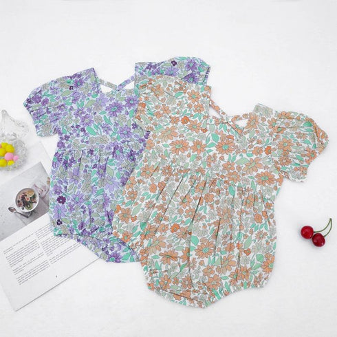 Newborn baby short sleeve jumpsuit