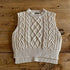 Autumn baby hemp pattern sweater loose knit waistcoat vest