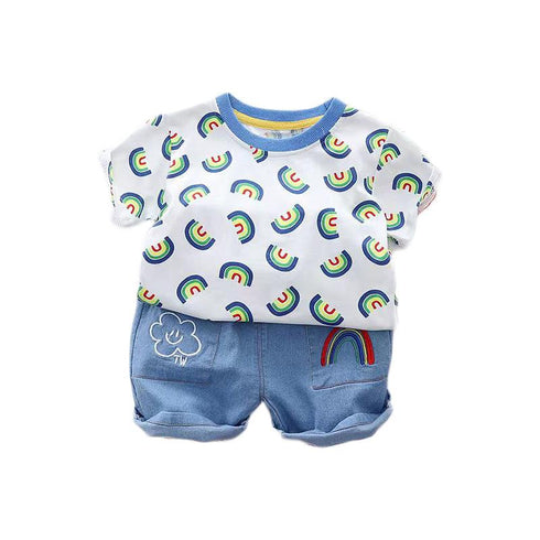 Boys summer suit two-piece set