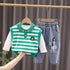 Spring and Autumn Boys Vest Three-Piece Set