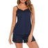 Lace Stitching Strap Shorts Home Pajamas Two-Piece Set