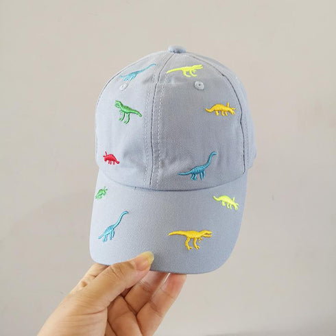 Boys' And Girls' Colored Dinosaur Baseball Cap Sun Visor Cap. Circumference 19-20 in. (48-52cm)