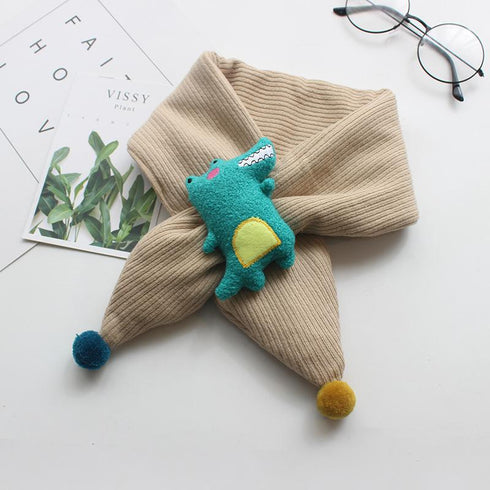 Children's Scarf With Plush Character