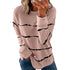 Loose Joker Striped Long Sleeve Sweatshirt