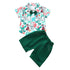 Boys summer short sleeve shirt set two-piece set