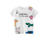 Short-sleeved animals for girls in summer