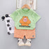 Children's suit short sleeve shorts two-piece set