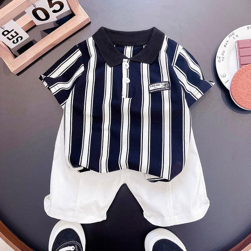 Boys summer short sleeve suit