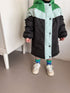 Children's cotton-padded jacket long knee-thick cotton-padded winter baby cotton-padded jacket coat