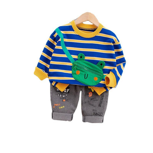 Spring and Autumn Boys' Wear Two-Piece Set