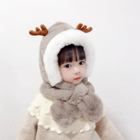 Children's Antlers Hat Scarf Oneness