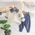 Spring and Autumn Boys' Long Sleeve Suit Two-Piece Set