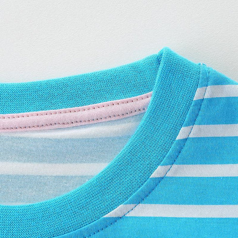 Summer New Girl Dress European And American Style Knitted Cotton Girl Short Sleeve Children Dress Cute Princess Dress