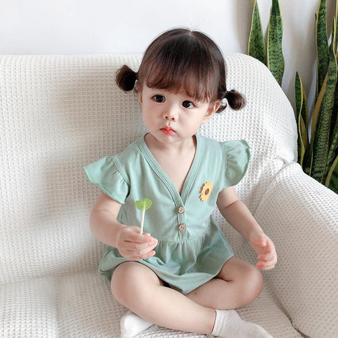Baby's Four-Color Daisy Fart Clothes