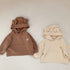 Children's autumn bear hooded sweater baby cute coat or can be matched with bottom socks