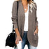 Large Pocket Sweater Cardigan