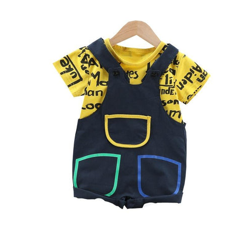 Boys summer suit two-piece set