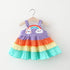 Baby Girl Summer Skirt Princess Dress Girl Rainbow Dress