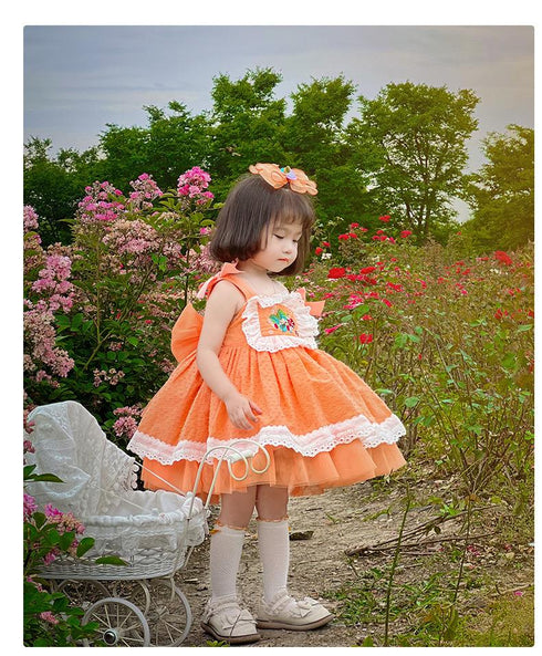 Girl's Dress Summer Dress Lolita Girl's Princess Dress Sling Skirt