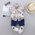 Summer Boys Dinosaur Print Short Sleeve Set