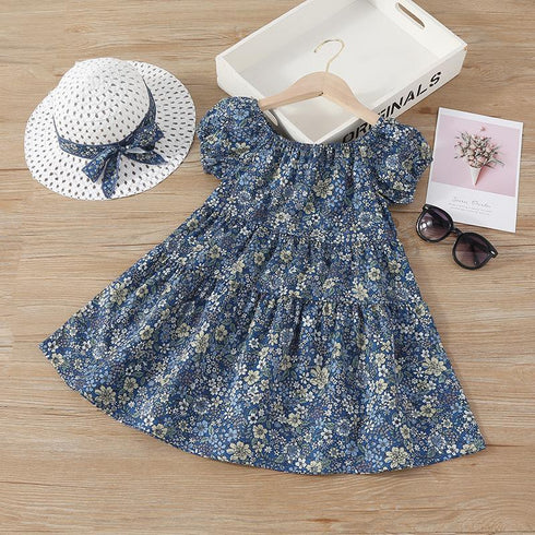 Summer Girl's Floral Dress
