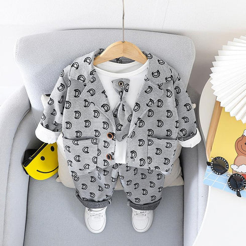 Spring and Autumn Children's Three-Piece Set