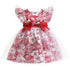 European And American Girls Dress Floral Print Children's Dress Bow Children's Princess Dress Dress Dress