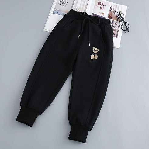 Spring and Autumn Children's Sports Pants Bear