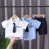 Boys short sleeve suit two-piece set