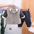 Children's cartoon warm home clothing two-piece set