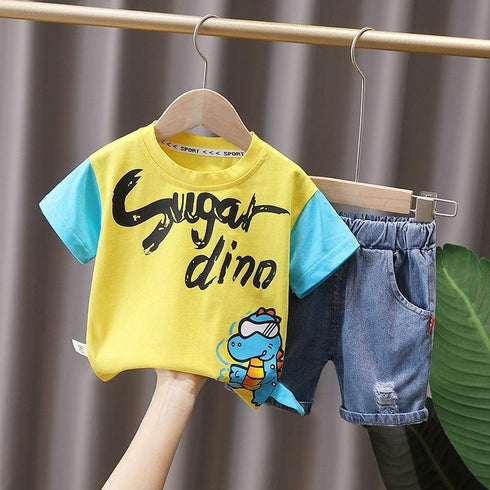 Summer boy short sleeve suit