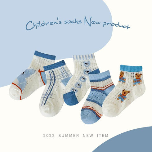 Children's Candy Colored Socks (five Pairs)