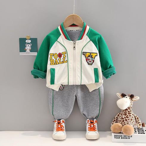 Spring and Autumn Children's Long Sleeve Pants Two-Piece Set