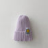 Baby patch smiley candy-colored wool hat smiley cone hat