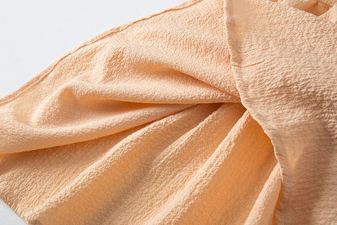 Girls' Dress Summer Dress New Bubble Sleeve Macaroon Color Princess Dress