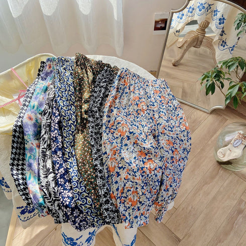 Children's floral anti-mosquito pants thin casual pants air-conditioned pants