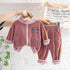 Girls Spring and Autumn Long Sleeve Pants Set Two-Piece Set