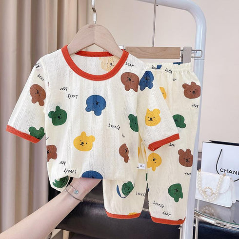 Children's Cartoon Pajama Set, Home Clothes, Air Conditioning Clothes, Two-piece Set