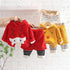 Children's Cashmere Set Warm Winter Dress Two-Piece Set