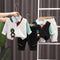 Children's Spring and Autumn Knit Vest Shirt Set Three Pieces