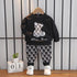 Spring and Autumn Boys Long Sleeve Two-Piece Set