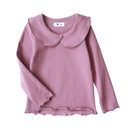 Baby Lotus Leaf Collar Lace White T-shirt