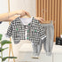 Spring and Autumn Boys Casual Denim Cardigan Set of Three