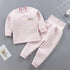 Baby's Three-Layer Cotton Underwear Set Thickened Autumn Jacks Thermal Underwear Set